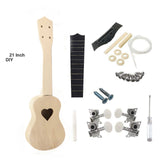 Assemble 21 inch ukulele diy children's small guitar handmade material package painted painting wooden homemade activities