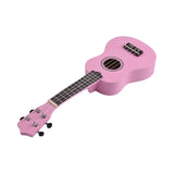 21 inch acoustic ukulele full bass wood with button battery